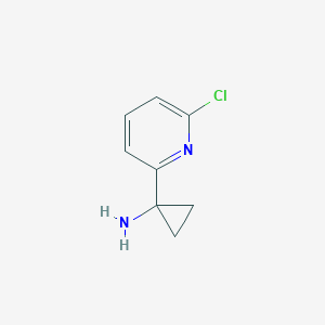 B1425990 1-(6-Chloropyridin-2-yl)cyclopropanamine CAS No. 1060811-69-9