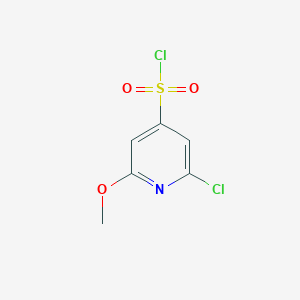 molecular formula C6H5Cl2NO3S B1425992 2-Chloro-6-methoxypyridine-4-sulfonyl chloride CAS No. 1261468-23-8