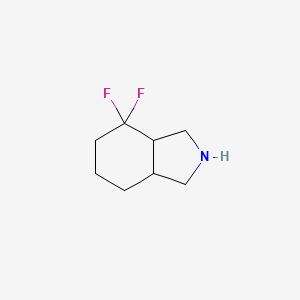 molecular formula C8H13F2N B1425995 4,4-二氟-八氢-1H-异吲哚 CAS No. 1214875-22-5