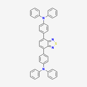 molecular formula C42H30N4S B14259956 N,N'-[2,1,3-Benzothiadiazole-4,7-diyldi(4,1-phenylene)]bis(N-phenylaniline) CAS No. 333432-20-5