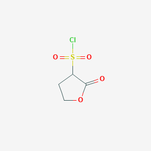 molecular formula C4H5ClO4S B1425996 2-Oxo-tetrahydro-furan-3-sulfonyl chloride CAS No. 40336-84-3