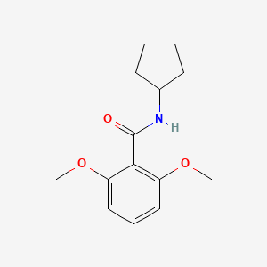 molecular formula C14H19NO3 B14259974 N-cyclopentyl-2,6-dimethoxybenzamide CAS No. 349397-61-1