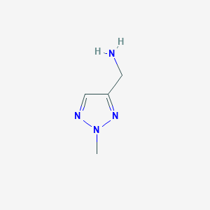 molecular formula C4H8N4 B1425998 (2-Methyltriazol-4-yl)methanamine CAS No. 791584-15-1