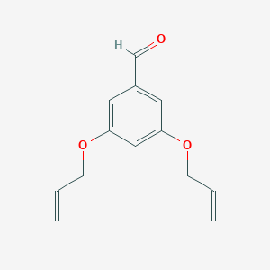 molecular formula C13H14O3 B14259991 Benzaldehyde, 3,5-bis(2-propenyloxy)- CAS No. 189683-82-7