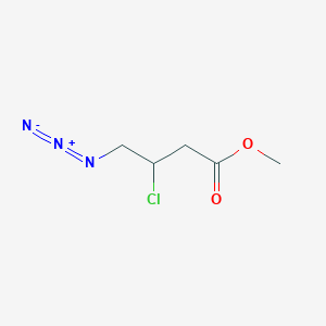 molecular formula C5H8ClN3O2 B14259997 Methyl 4-azido-3-chlorobutanoate CAS No. 185043-85-0