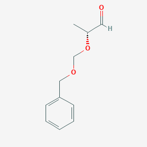 molecular formula C11H14O3 B14259998 Propanal, 2-[(phenylmethoxy)methoxy]-, (2R)- CAS No. 159572-27-7