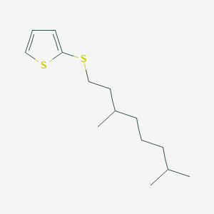 molecular formula C14H24S2 B14260033 2-(3,7-Dimethyloctylsulfanyl)thiophene CAS No. 321858-70-2