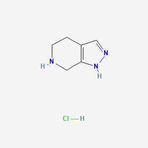 molecular formula C6H10ClN3 B1426005 4,5,6,7-四氢-1H-吡唑并[3,4-c]吡啶盐酸盐 CAS No. 1187830-90-5