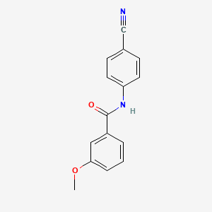 molecular formula C15H12N2O2 B14260069 N-(4-cyanophenyl)-3-methoxybenzamide CAS No. 364742-59-6
