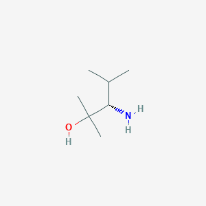 molecular formula C7H17NO B1426007 (3S)-3-amino-2,4-dimethylpentan-2-ol CAS No. 163453-95-0