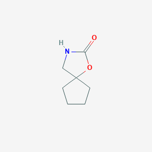 molecular formula C7H11NO2 B1426008 1-Oxa-3-azaspiro[4.4]nonan-2-one CAS No. 19684-59-4