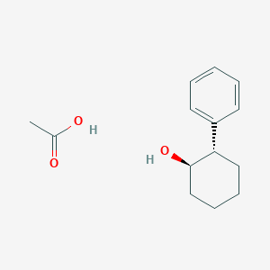 molecular formula C14H20O3 B14260089 acetic acid;(1R,2S)-2-phenylcyclohexan-1-ol CAS No. 220365-75-3