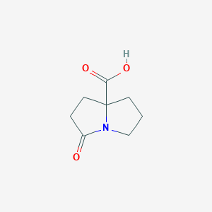 molecular formula C8H11NO3 B1426009 3-oxohexahydro-1H-pyrrolizine-7a-carboxylic acid CAS No. 216392-66-4