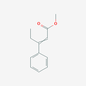 molecular formula C12H14O2 B14260101 Methyl 3-phenylpent-2-enoate CAS No. 153773-38-7