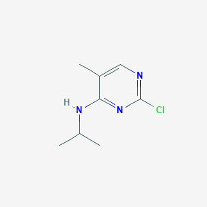 B1426013 (2-Chloro-5-methyl-pyrimidin-4-yl)-isopropyl-amine CAS No. 1217500-47-4