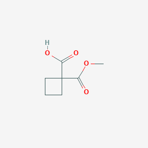 molecular formula C7H10O4 B1426016 1-(Methoxycarbonyl)cyclobutanecarboxylic acid CAS No. 1427503-02-3