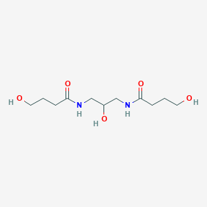 molecular formula C11H22N2O5 B14260167 Butanamide, N,N'-(2-hydroxy-1,3-propanediyl)bis[4-hydroxy- CAS No. 178960-93-5