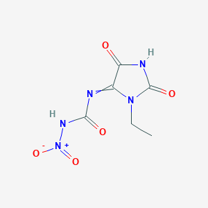 molecular formula C6H7N5O5 B14260175 N-(3-Ethyl-2,5-dioxoimidazolidin-4-ylidene)-N'-nitrourea CAS No. 396639-43-3