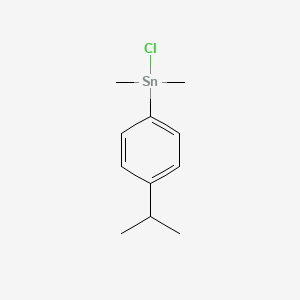 molecular formula C11H17ClSn B14260183 Chloro(dimethyl)[4-(propan-2-yl)phenyl]stannane CAS No. 389141-56-4