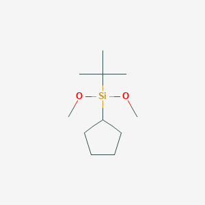 molecular formula C11H24O2Si B14260192 Silane, cyclopentyl(1,1-dimethylethyl)dimethoxy- CAS No. 148913-88-6