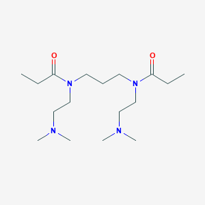 molecular formula C17H36N4O2 B14260205 N,N'-(Propane-1,3-diyl)bis{N-[2-(dimethylamino)ethyl]propanamide} CAS No. 189141-58-0