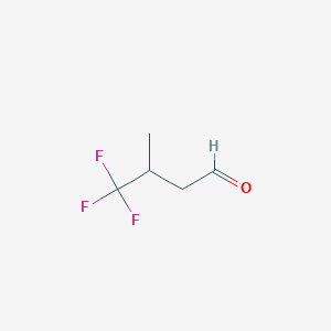 molecular formula C5H7F3O B1426024 3-(Trifluoromethyl)butyraldehyde CAS No. 95853-69-3