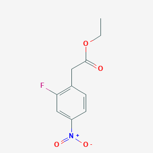 molecular formula C10H10FNO4 B1426031 Ethyl 2-(2-fluoro-4-nitrophenyl)acetate CAS No. 1160623-38-0