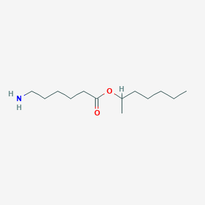 molecular formula C13H27NO2 B14260344 Hexanoic acid, 6-amino-, 1-methylhexyl ester CAS No. 214047-76-4