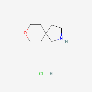 molecular formula C8H16ClNO B1426036 8-Oxa-2-azaspiro[4.5]decane hydrochloride CAS No. 1408074-48-5