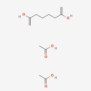 molecular formula C12H22O6 B14260432 Acetic acid;octa-1,7-diene-2,7-diol CAS No. 225092-74-0