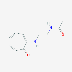 molecular formula C11H14N2O2 B14260489 Acetamide, N-[2-[(7-oxo-1,3,5-cycloheptatrien-1-yl)amino]ethyl]- CAS No. 159389-60-3