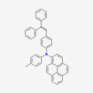 molecular formula C43H31N B14260512 N-[4-(2,2-Diphenylethenyl)phenyl]-N-(4-methylphenyl)pyren-1-amine CAS No. 159390-47-3