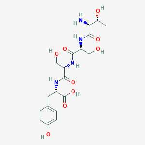 molecular formula C19H28N4O9 B14260517 L-Threonyl-L-seryl-L-seryl-L-tyrosine CAS No. 231282-44-3