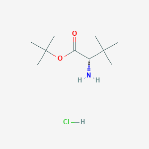 molecular formula C10H22ClNO2 B1426052 (s)-Tert-butyl 2-amino-3,3-dimethylbutanoate hydrochloride CAS No. 119483-45-3