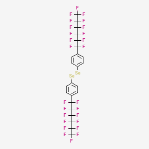 molecular formula C24H8F26Se2 B14260522 Bis[4-(tridecafluorohexyl)phenyl] diselenide CAS No. 234449-42-4