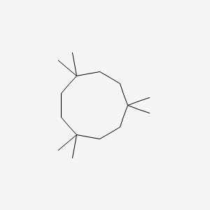 molecular formula C15H30 B14260524 Cyclononane, 1,1,4,4,7,7-hexamethyl- CAS No. 149331-19-1