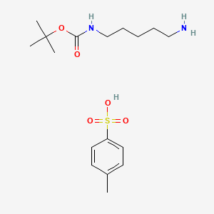 molecular formula C17H30N2O5S B1426053 单-叔丁氧羰基 1,5-二氨基戊烷甲苯磺酸盐 CAS No. 713520-27-5