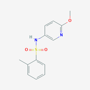 molecular formula C13H14N2O3S B1426057 N-(6-methoxypyridin-3-yl)-2-methylbenzene-1-sulfonamide CAS No. 680591-13-3