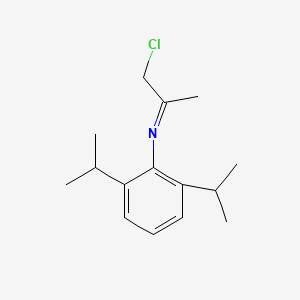 molecular formula C15H22ClN B14260601 N-(1-Chloro-2-propylidene)-2,6-diisopropylaniline CAS No. 374562-93-3
