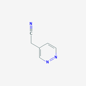 molecular formula C6H5N3 B1426061 2-(Pyridazin-4-YL)acetonitrile CAS No. 1142927-95-4