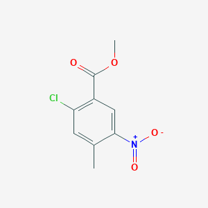 molecular formula C9H8ClNO4 B1426062 Methyl 2-chloro-4-methyl-5-nitrobenzoate CAS No. 1143026-45-2