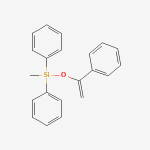 molecular formula C21H20OSi B14260654 Methyl(diphenyl)[(1-phenylethenyl)oxy]silane CAS No. 384366-68-1