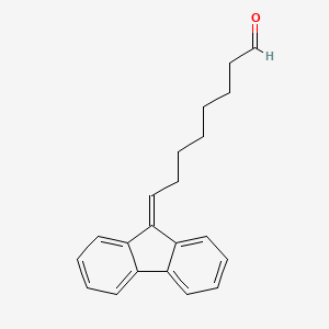 molecular formula C21H22O B14260667 Octanal, 8-(9H-fluoren-9-ylidene)- CAS No. 207342-73-2