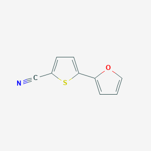 molecular formula C9H5NOS B1426067 5-(Furan-2-yl)thiophene-2-carbonitrile CAS No. 30979-83-0