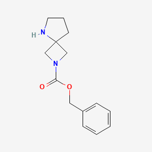 molecular formula C14H18N2O2 B1426068 苯甲基 2,5-二氮杂螺[3.4]辛烷-2-羧酸酯 CAS No. 1272758-05-0