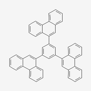 molecular formula C48H30 B14260694 Phenanthrene, 9,9',9''-(1,3,5-benzenetriyl)tris- CAS No. 151965-47-8