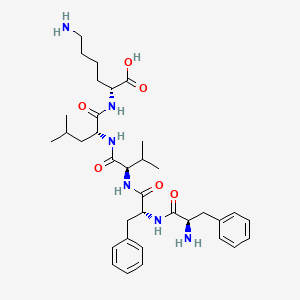 molecular formula C35H52N6O6 B14260702 D-Phenylalanyl-D-phenylalanyl-D-valyl-D-leucyl-D-lysine CAS No. 365537-58-2