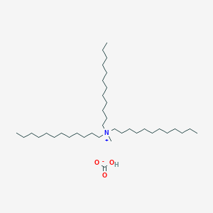 molecular formula C38H79NO3 B14260703 N,N-Didodecyl-N-methyldodecan-1-aminium hydrogen carbonate CAS No. 139653-33-1