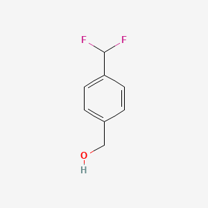 molecular formula C8H8F2O B1426071 [4-(Difluoromethyl)phenyl]methanol CAS No. 444915-77-9