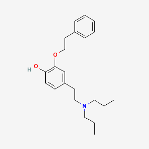 molecular formula C22H31NO2 B14260725 Phenol, 4-[2-(dipropylamino)ethyl]-2-(2-phenylethoxy)- CAS No. 206114-43-4